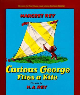 Curious George Flies a Kite [With CD (Audio)] 0618998845 Book Cover