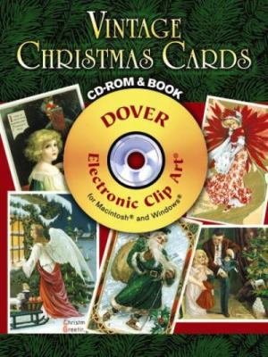 Vintage Christmas Cards [With CDROM] 0486990168 Book Cover