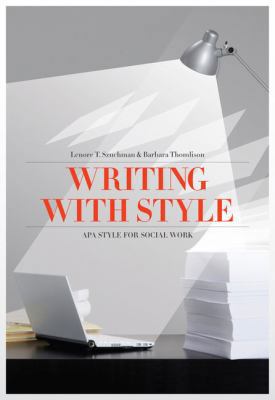 Writing with Style: APA Style for Social Work 084003198X Book Cover