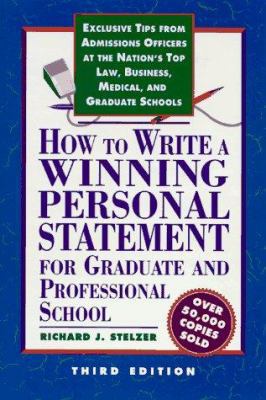 How to Write a Winning Personal Statement 3rd e... 1560798556 Book Cover