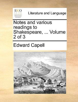 Notes and various readings to Shakespeare, ... ... 1170549314 Book Cover