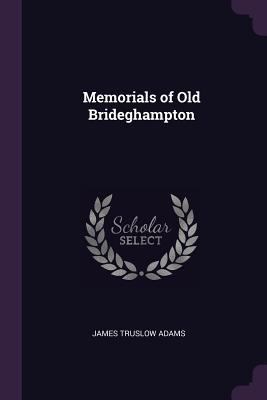 Memorials of Old Brideghampton 1377484505 Book Cover