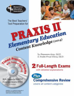 PRAXIS II Elementary Ed Content Knowledge 0014 ... 073860402X Book Cover
