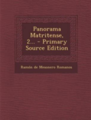 Panorama Matritense, 2... [Spanish] 1293480592 Book Cover