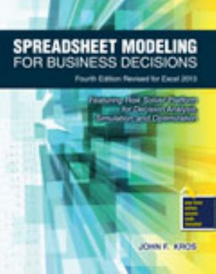 Spreadsheet Modeling for Business Decisions 1465241116 Book Cover