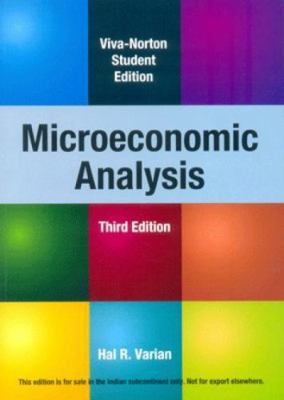 Microeconomic Analysis 8130908638 Book Cover