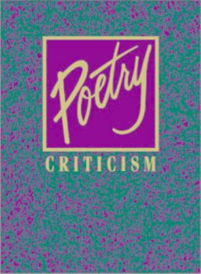 Poetry Criticism 1414471262 Book Cover