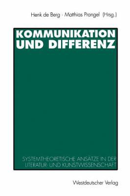 Kommunikation Und Differenz: Systemtheoretische... [German] 3531124110 Book Cover