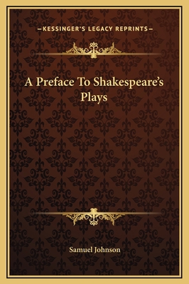 A Preface To Shakespeare's Plays 1169217311 Book Cover
