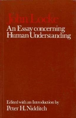 An Essay Concerning Human Understanding 0198245955 Book Cover