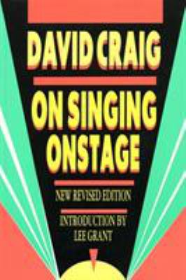 On Singing Onstage 1557830436 Book Cover
