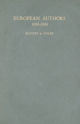 European Authors, 1000-1900: A Biographical Dic... 0824200136 Book Cover