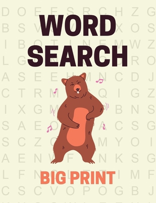 Big Print Word Search [Large Print] B08QSDD4X6 Book Cover