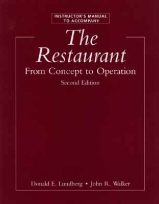 The Restaurant: from Concept to Operation 0471306185 Book Cover
