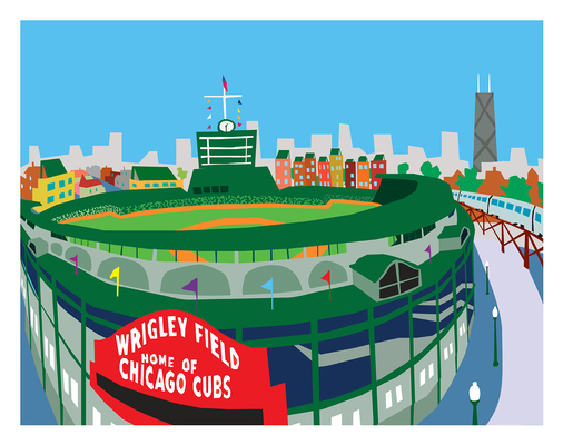Wrigley Field Art Print 11x14 1942402074 Book Cover