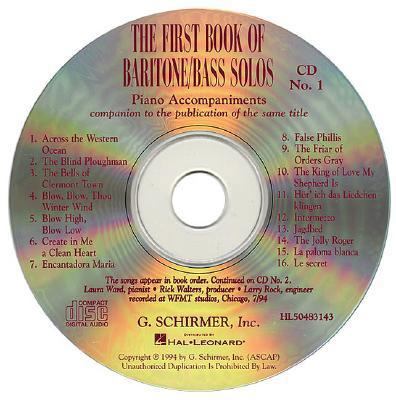 The First Book of Baritone / Bass Solos- Piano ... 0793586429 Book Cover