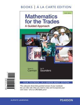 Mathematics for the Trades: A Guided Approach B... 032195274X Book Cover