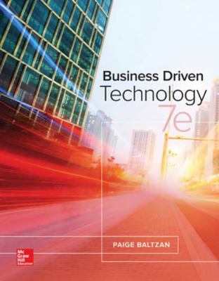 Business Driven Technology 125956732X Book Cover