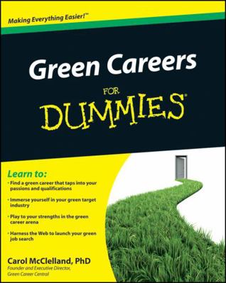 Green Careers for Dummies 0470529601 Book Cover