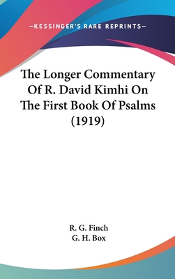 The Longer Commentary of R. David Kimhi on the ... 1436553334 Book Cover