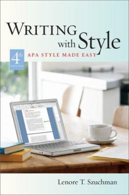 Writing With Style: APA Style Made Easy B00722YB22 Book Cover