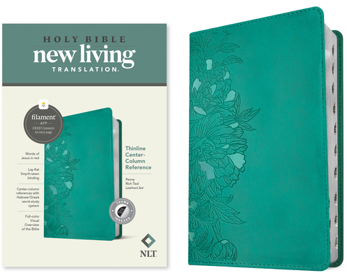 NLT Thinline Center-Column Reference Bible, Fil... 1496479076 Book Cover