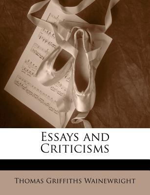 Essays and Criticisms 114221673X Book Cover