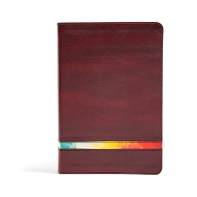 NIV Rainbow Study Bible, Maroon Leathertouch 1433646099 Book Cover