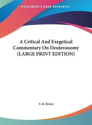 A Critical and Exegetical Commentary on Deutero... [Large Print] 1169898904 Book Cover