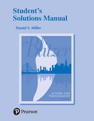 Student Solutions Manual for Algebra and Trigon... 0134468937 Book Cover