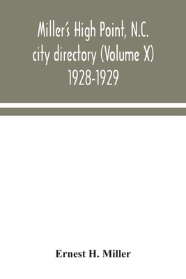 Miller's High Point, N.C. city directory (Volum... 9354044158 Book Cover
