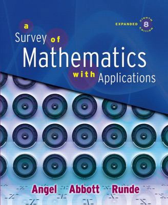 A Survey of Mathematics with Applications 032150108X Book Cover