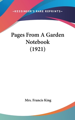 Pages From A Garden Notebook (1921) 1437247741 Book Cover