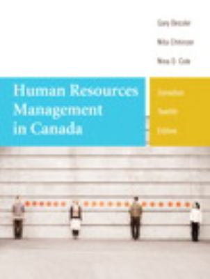 Human Resources Management in Canada, Twelfth C... 0133125319 Book Cover