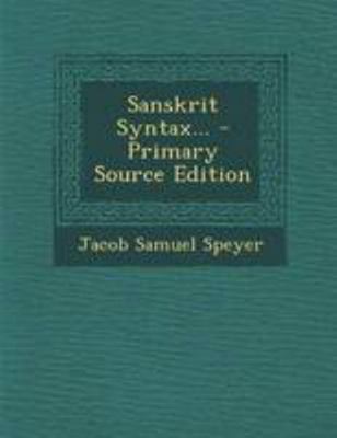 Sanskrit Syntax... 1295193450 Book Cover