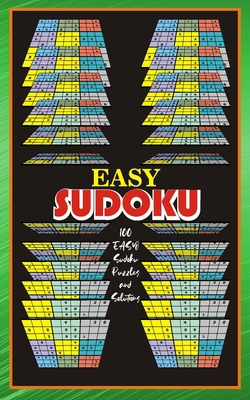 Easy Sudoku: 100 EASY Sudoku Puzzles and Solutions [Large Print] B0849X31BG Book Cover