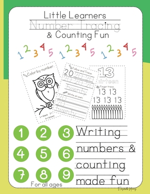 Little Learners Number Tracing and Counting: Li... B0D3QKHDN6 Book Cover