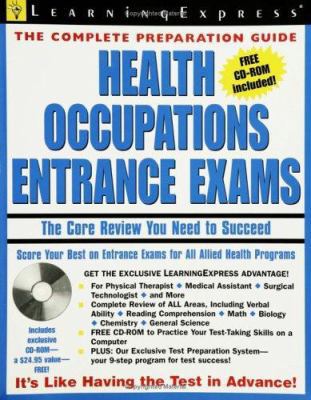 Health Occupations Entrance Exam: The Core Revi... 1576854787 Book Cover