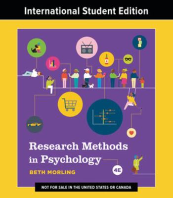 Research Methods in Psychology: Evaluating a Wo... 0393536289 Book Cover