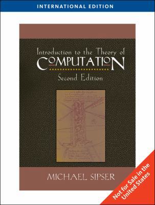 Introduction To The Theory Of Computation, Inte... B01K9SFXEK Book Cover