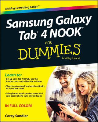 Samsung Galaxy Tab 4 NOOK For Dummies (For Dumm... 1119008344 Book Cover