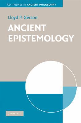 Ancient Epistemology 0521871395 Book Cover