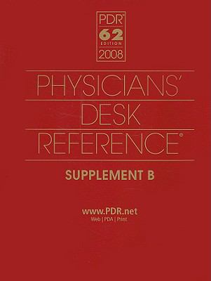 Physicians' Desk Reference 2008 Supplement B (P... 1563636700 Book Cover
