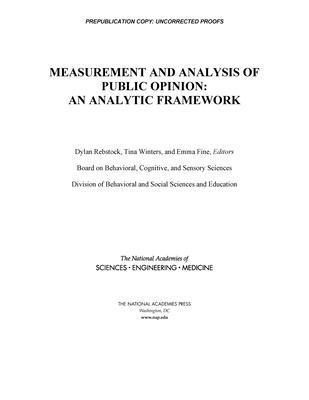 Measurement and Analysis of Public Opinion: An ... 0309273404 Book Cover