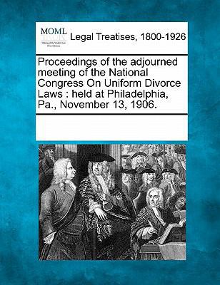 Proceedings of the Adjourned Meeting of the Nat... 1241008493 Book Cover