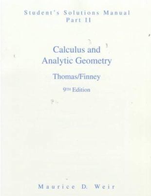 Calculus and Analytic Geometry - Student's Solu... 0201531801 Book Cover