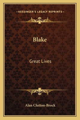 Blake: Great Lives 1163174351 Book Cover