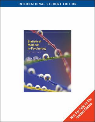 Statistical Methods for Psychology 0495093610 Book Cover