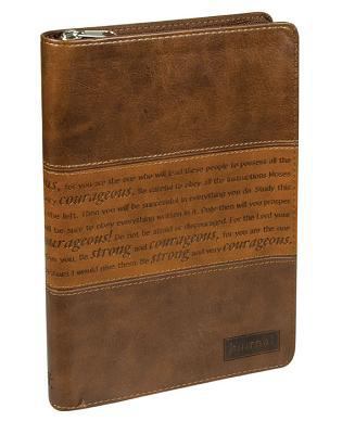 Classic Faux Leather Journal Strong and Courage... 143210196X Book Cover