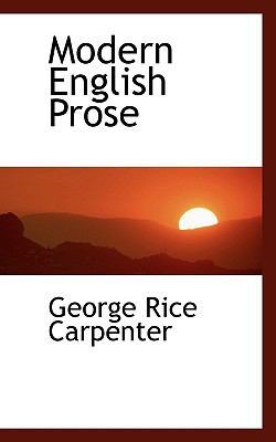 Modern English Prose 1115816470 Book Cover